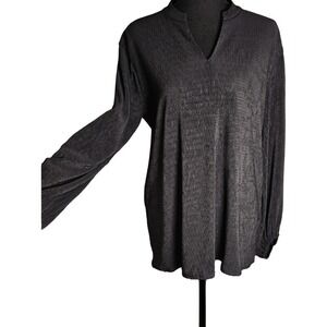 Alfani Black Layering, Dressy Blouse Size xl Black